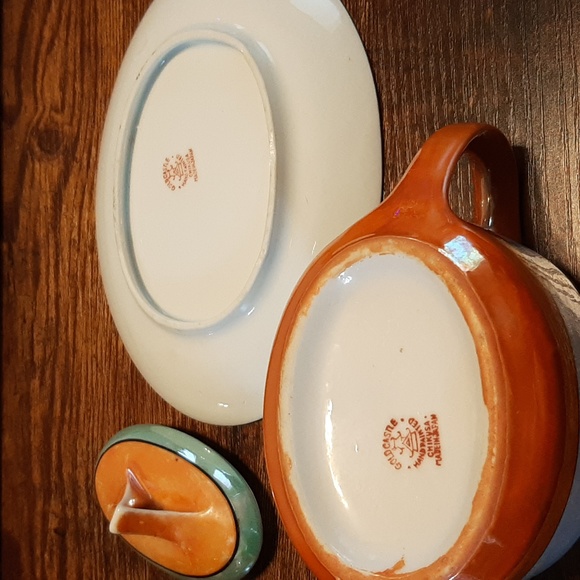 Vintage Goldcastle Chikusa Japan Teapot with lid & Underplate hand paint… - Picture 9 of 13